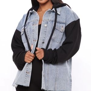 Cozied up with you Jean Jacket Fashion Nova